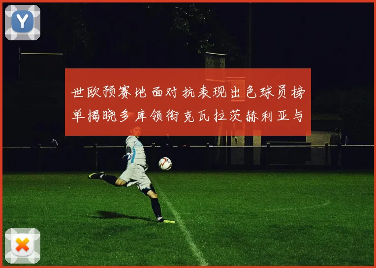 世欧预赛地面对抗表现出色球员榜单揭晓多库领衔克瓦拉茨赫利亚与布拉德利紧随其后